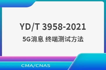 YD/T 3958-20215G消息 终端测试方法