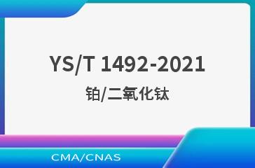 YS/T 1492-2021铂/二氧化钛